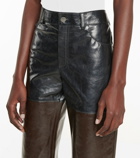 Peter Do - High-rise straight leather pants
