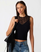 Steve Madden Kourt Sweater Top in Black