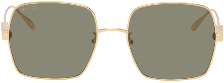 Photo: Gucci Gold Square Sunglasses