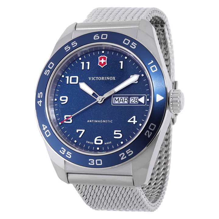 Photo: Victorinox Swiss Army Quartz Blue Dial Mens Watch 242042