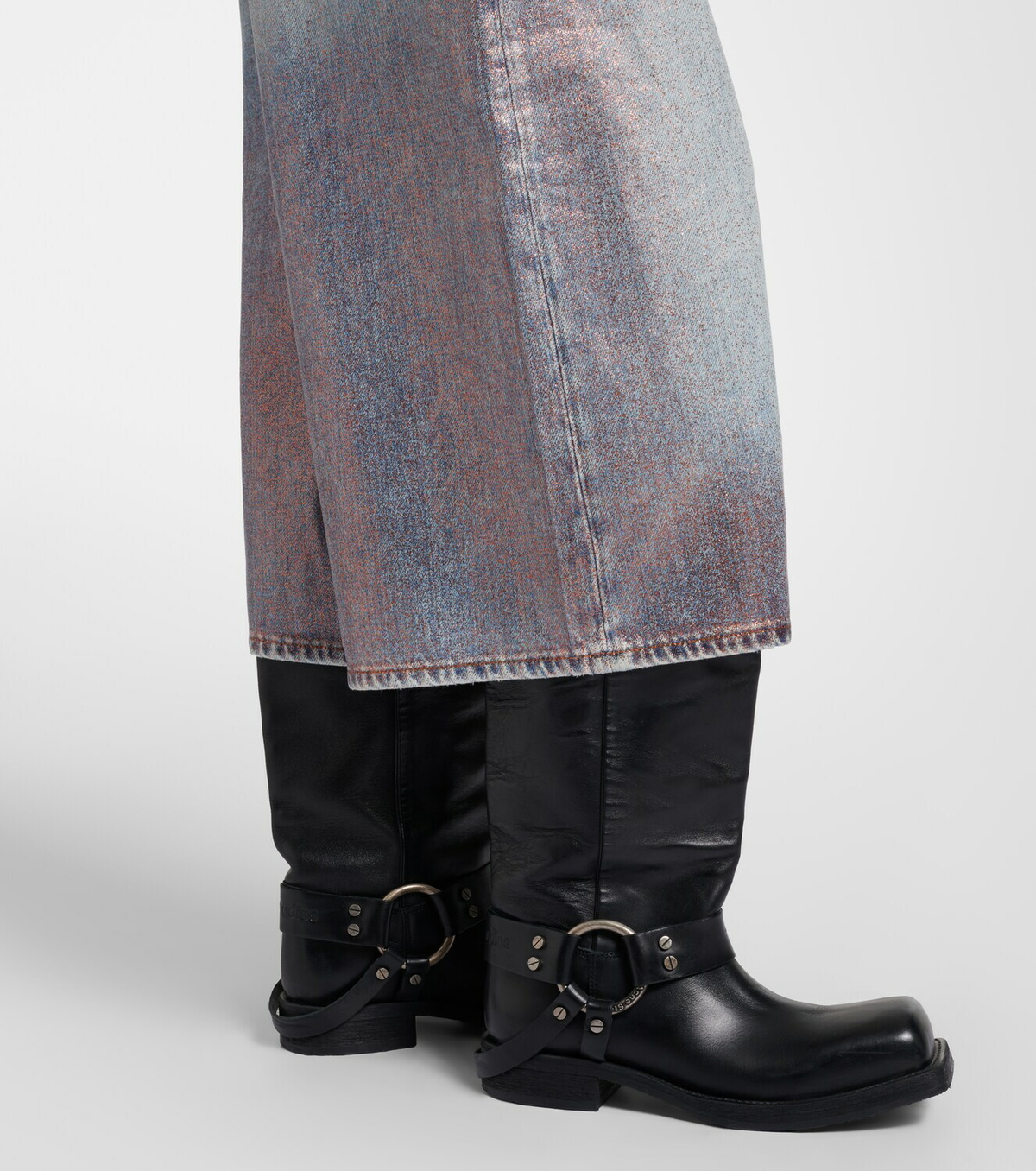 Acne Studios Coated denim culottes
