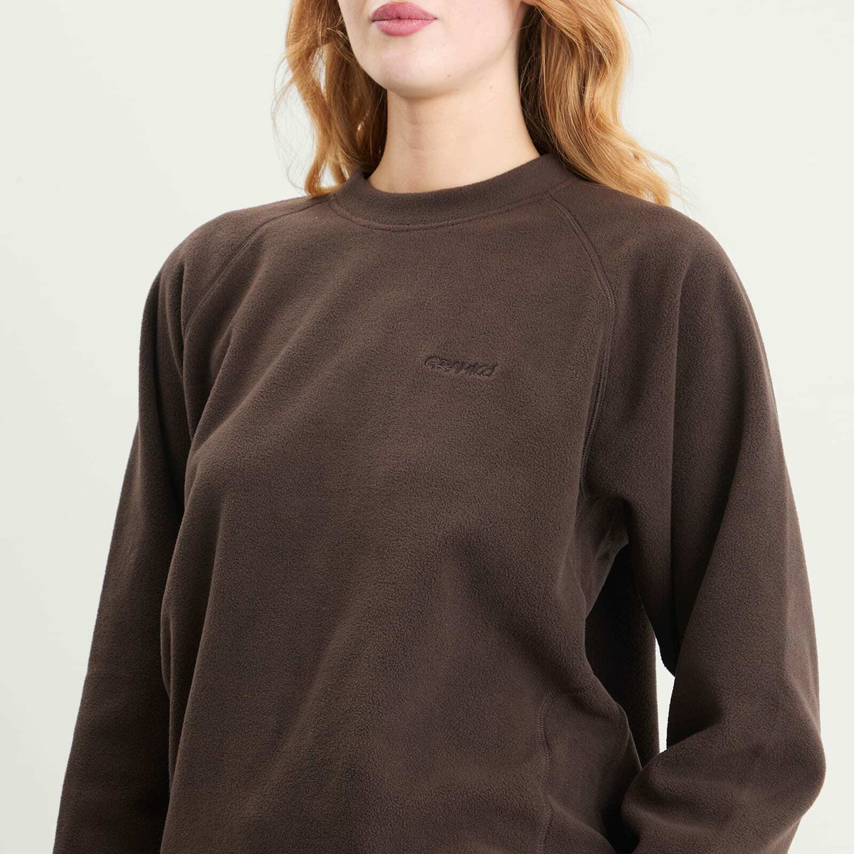 Gramicci Women's Thermal Fleece Crew in Tobacco