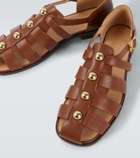 Valentino Garavani Studded leather fisherman sandals
