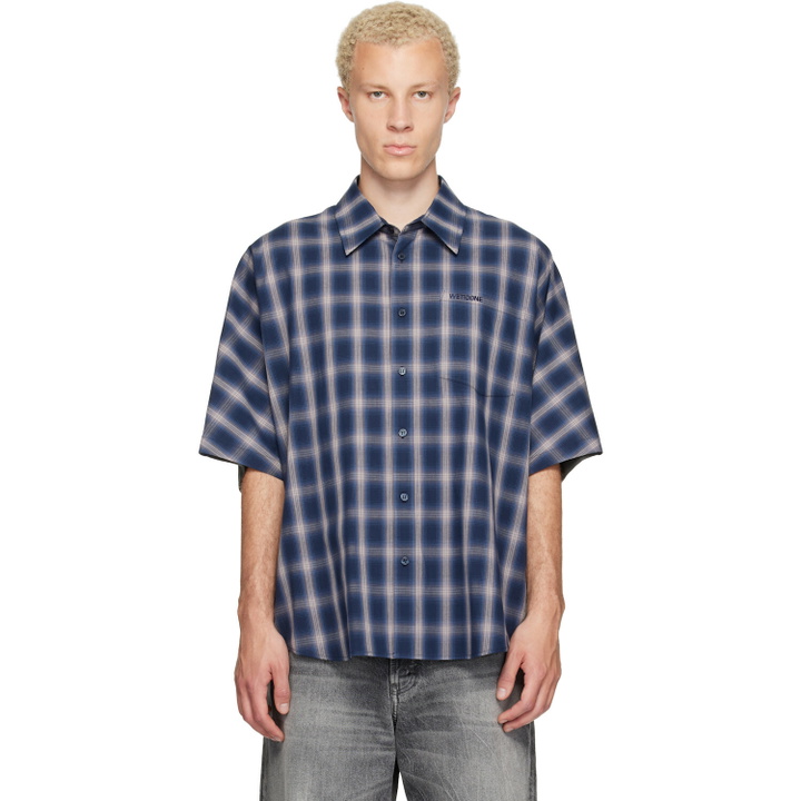 Photo: We11done Blue Dolman Short-Sleeved Shirt