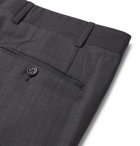 Canali - Slim-Fit Nailhead Wool Suit Trousers - Gray