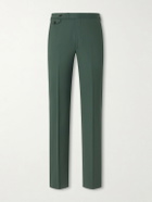 J. Mueser - Waverly Straight-Leg Cotton and Linen-Blend Twill Suit Trousers - Green
