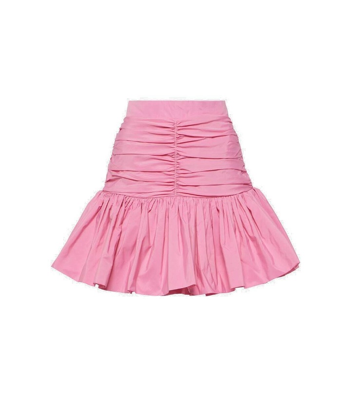Photo: Patou Ruffled high-rise faille miniskirt