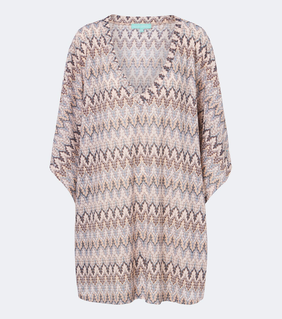 Melissa Odabash Josie chevron knitted kaftan