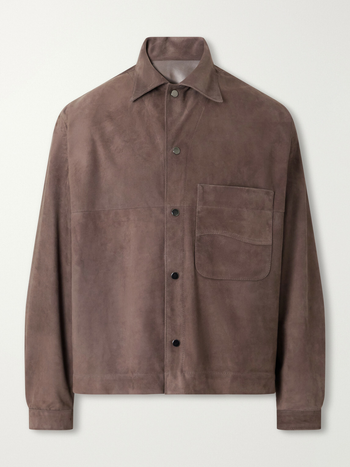 Stòffa - Wave Suede Jacket - Brown