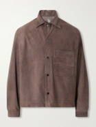 Stòffa - Wave Suede Jacket - Brown