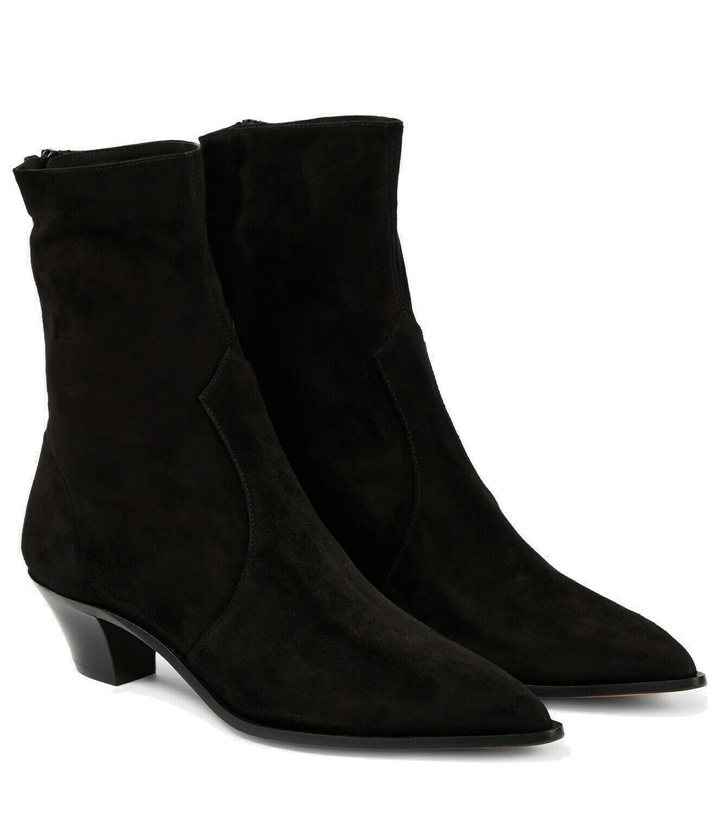 Photo: Aquazzura Brunswick suede ankle boots