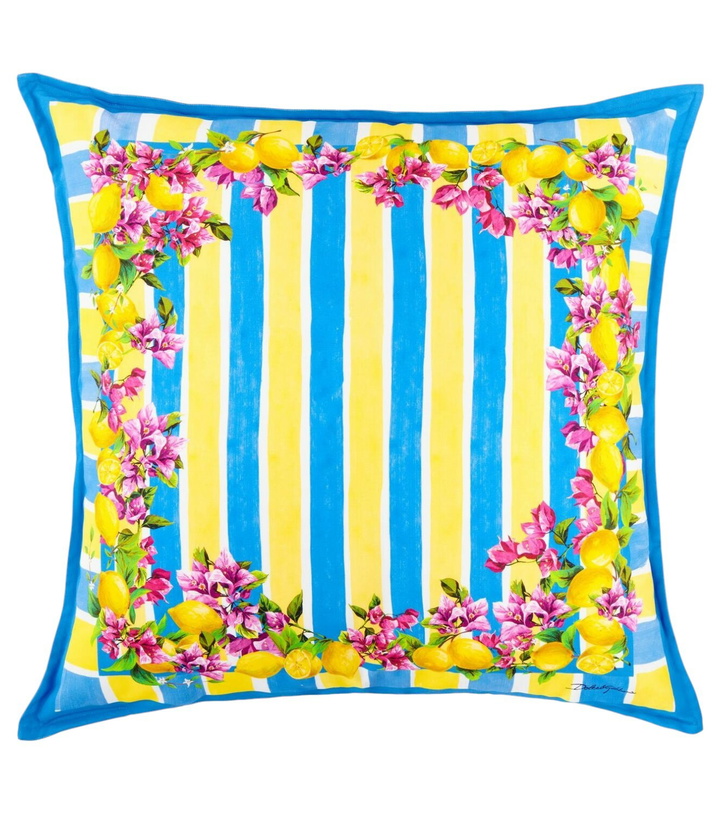 Photo: Dolce&Gabbana Casa Taormina striped cotton cushion