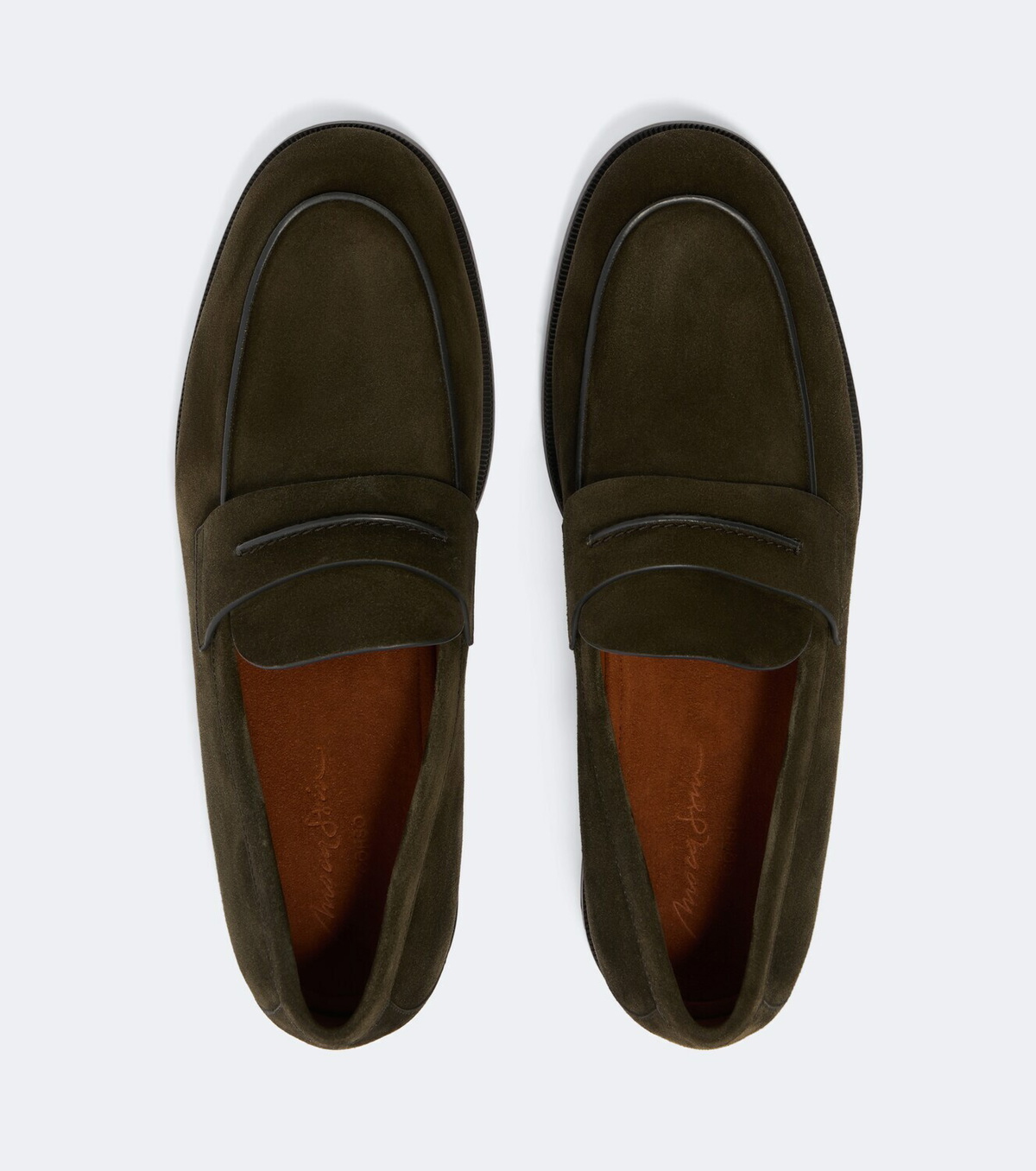 Zegna Suede penny loafers