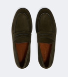 Zegna Suede penny loafers