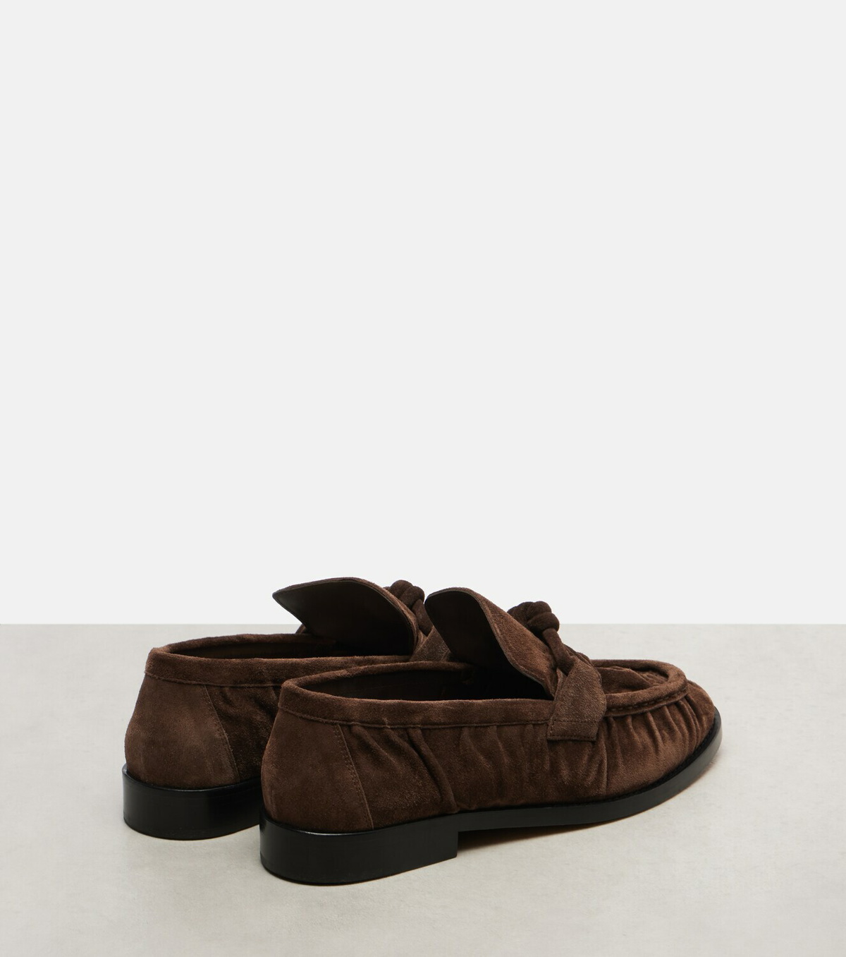 Bottega Veneta Astaire Knot suede loafers