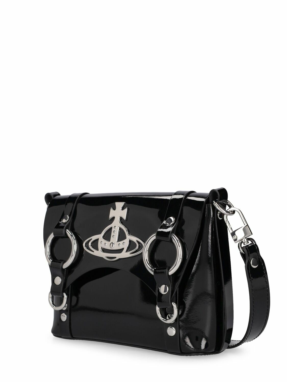 VIVIENNE WESTWOOD - Kim Patent Leather Crossbody Bag Vivienne Westwood