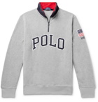 Polo Ralph Lauren - Logo-Appliquéd Fleece Half-Zip Sweatshirt - Men - Gray