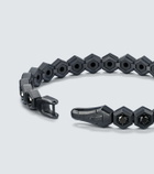 David Yurman Hex black titanium bracelet with black diamonds