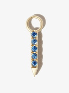 MARIA TASH 18K Yellow Gold Eternity Bar Short Diamond And Sapphire Charm