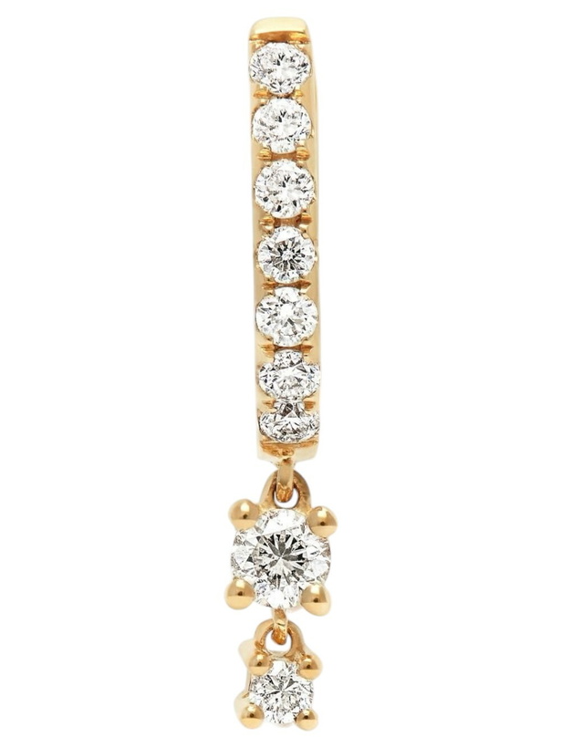 Photo: Jacquie Aiche 14K Yellow Gold Diamond Hoop Earring