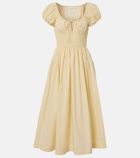 Dôen Quinn cotton poplin midi dress