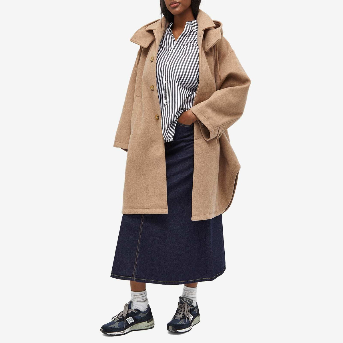 Beams Boy Women's Pemel Coat in Beige