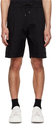 Neil Barrett Black Cotton Cargo Shorts