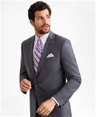 Brooks Brothers Men's Regent Fit Two-Button Grey Stripe 1818 Suit