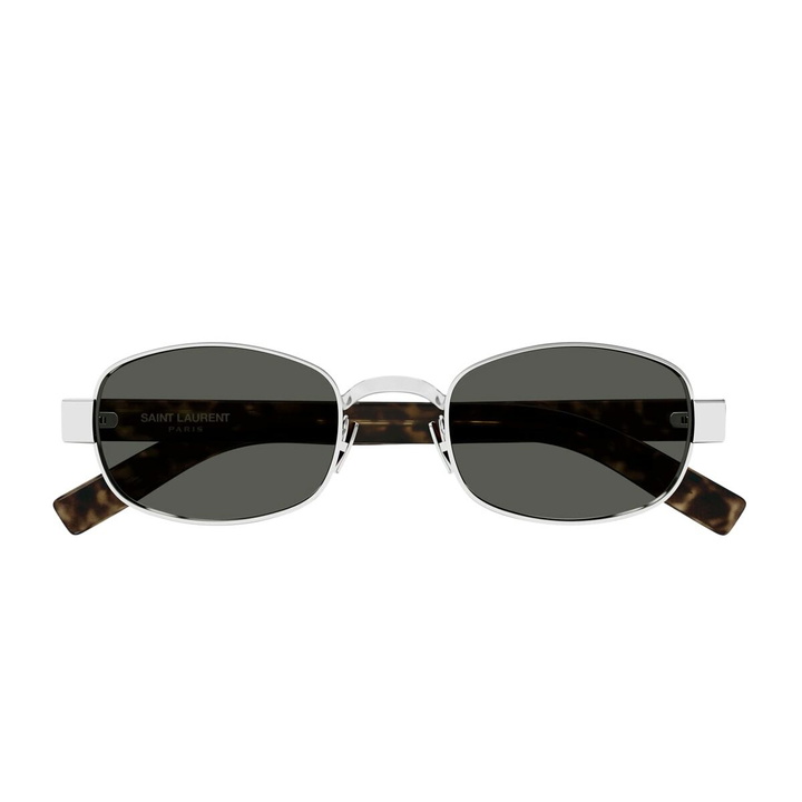 Photo: Saint Laurent Eyewear Saint Laurent Sl 706 Linea Sl Logo 002 Havana Silver Grey Sunglasses