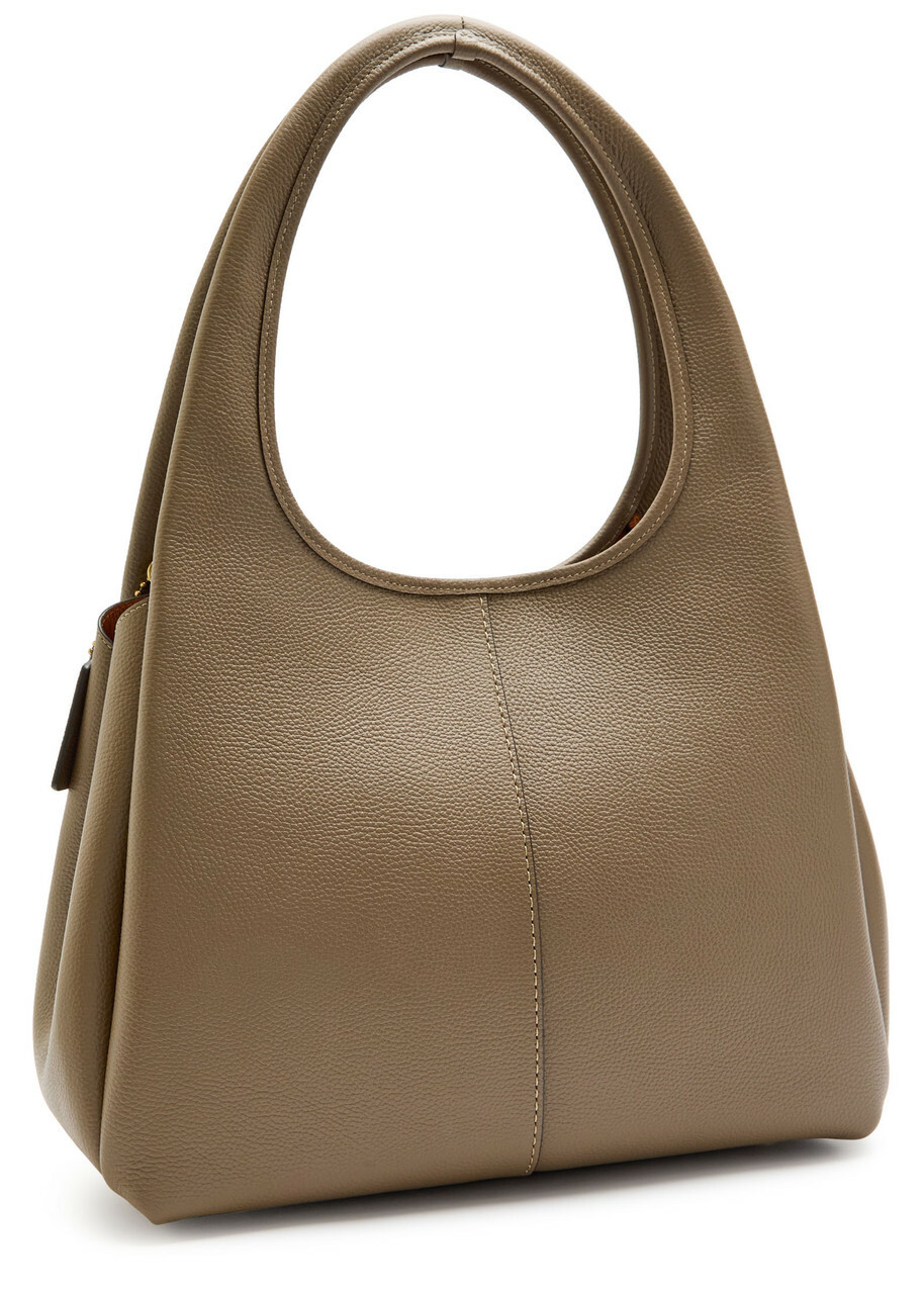 Coach Lana Pebbled Leather Shoulder bag - Taupe - One Size