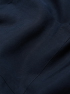 FRAME - Camp-Collar Lyocell-Blend Twill Shirt - Blue