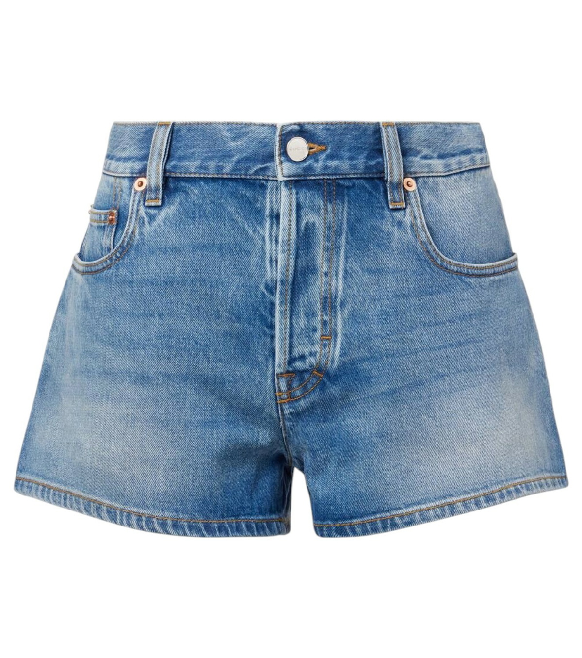 GUCCI Patchwork denim jeans with gucci rosso ancora デニム Gucci Patchwork Denim Jeans With Rosso Ancora in Blue | Lyst