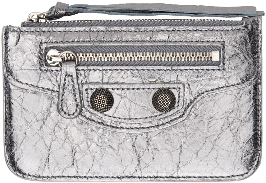Balenciaga Silver 'Le Cagole' Long Card Holder Balenciaga