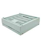 HAY Cube Recycled Colour Crate in Dusty Blue 