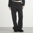 SKIMS Women's Cotton Fleece Classic Straight Leg Pant in Onyx