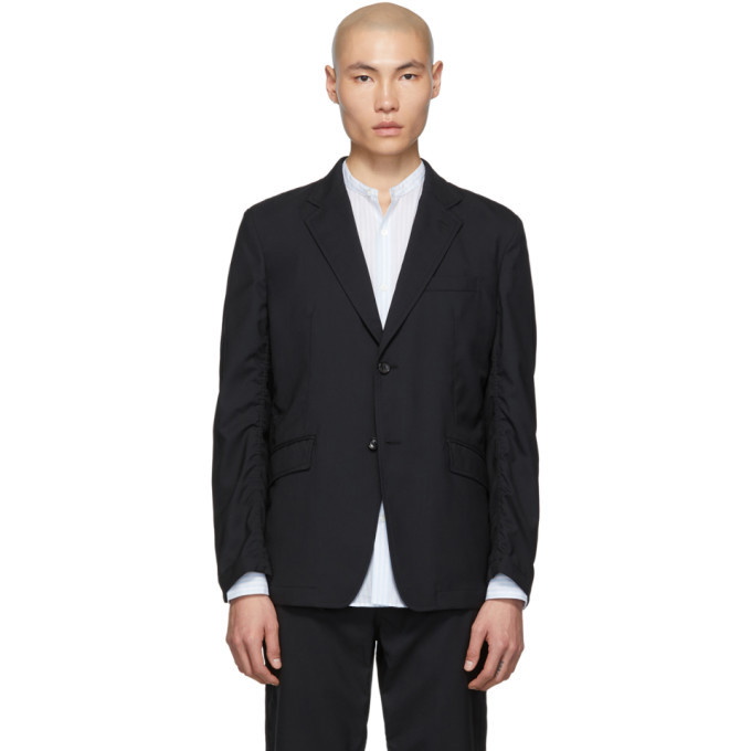 Photo: Comme des Garcons Homme Black Tropical Wool Blazer