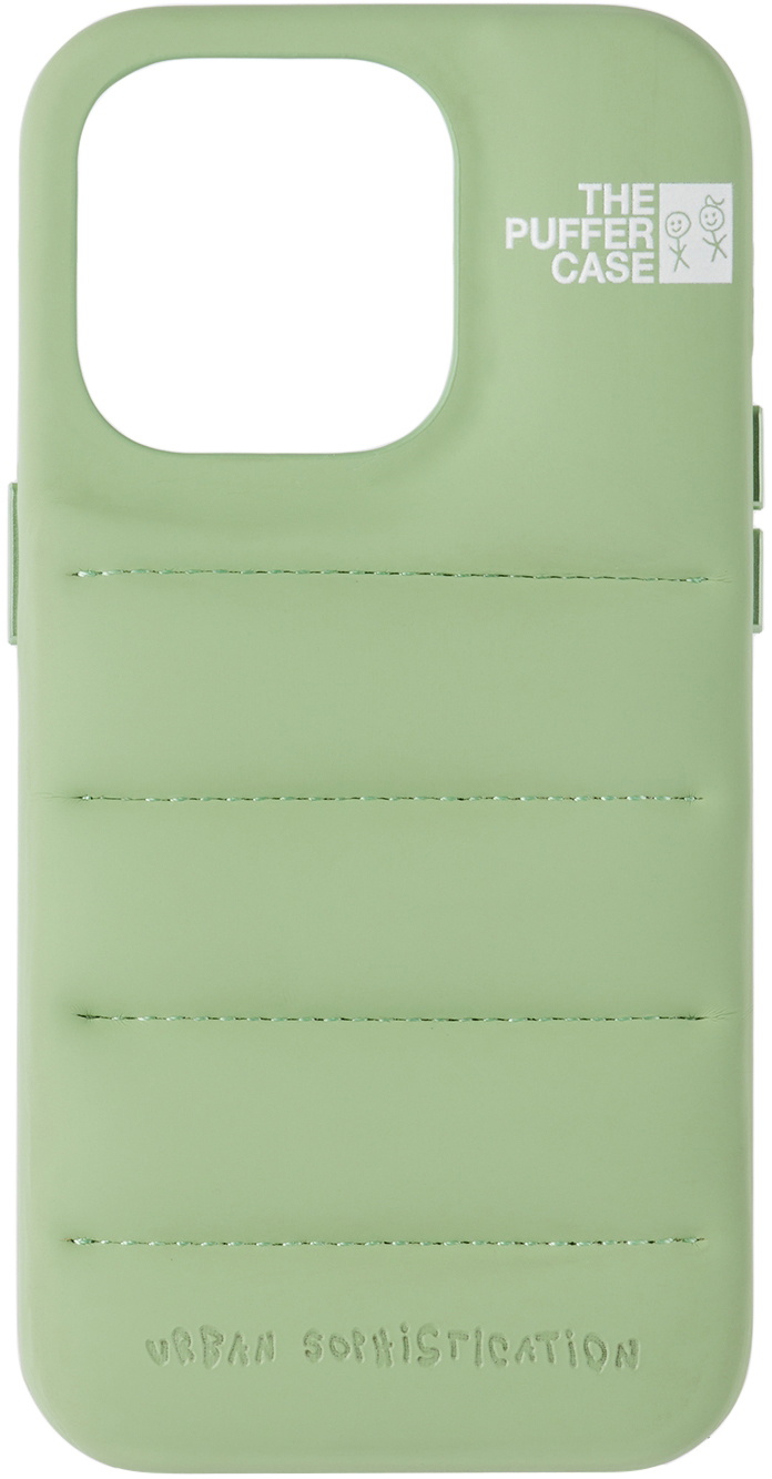 Urban Sophistication Green 'The Puffer' iPhone 14 Pro Case