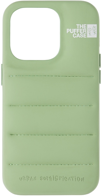 Photo: Urban Sophistication Green 'The Puffer' iPhone 14 Pro Case