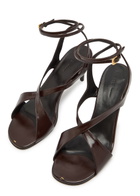 Khaite Liria 75 Leather Sandals Brown