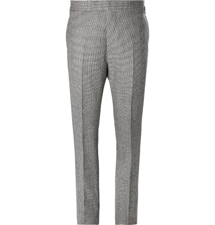 Photo: Kingsman - Grey Puppytooth Wool Suit Trousers - Gray
