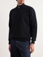 William Lockie - Wool Half-Zip Sweater - Black