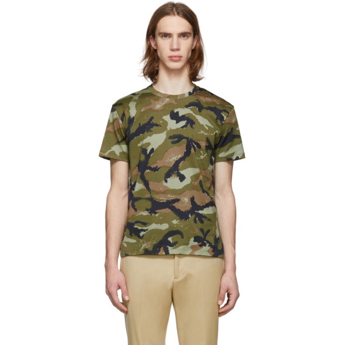 Photo: Valentino Green Art Camo T-Shirt