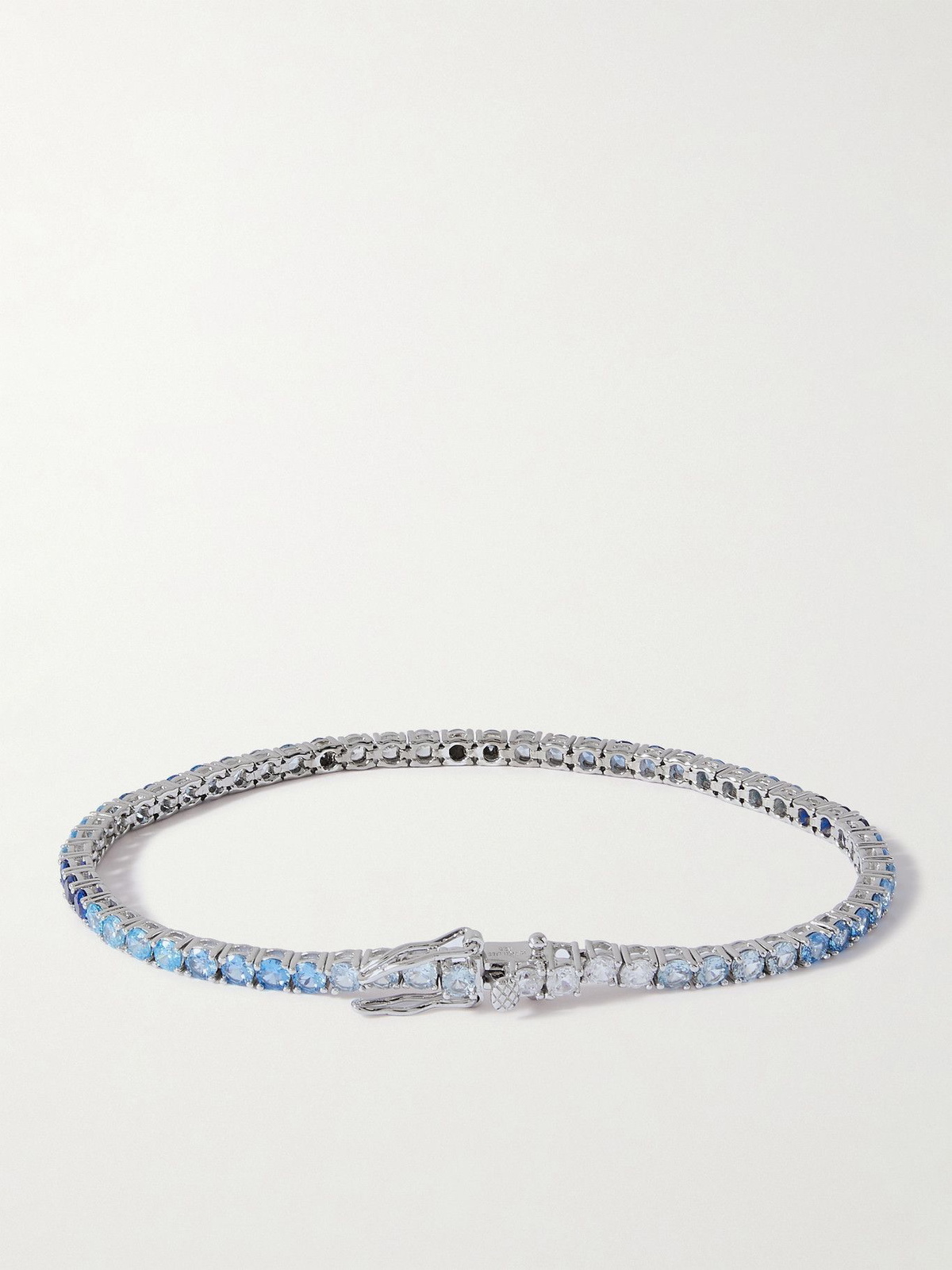 Hatton Labs - Sterling Silver Crystal Tennis Bracelet - Silver