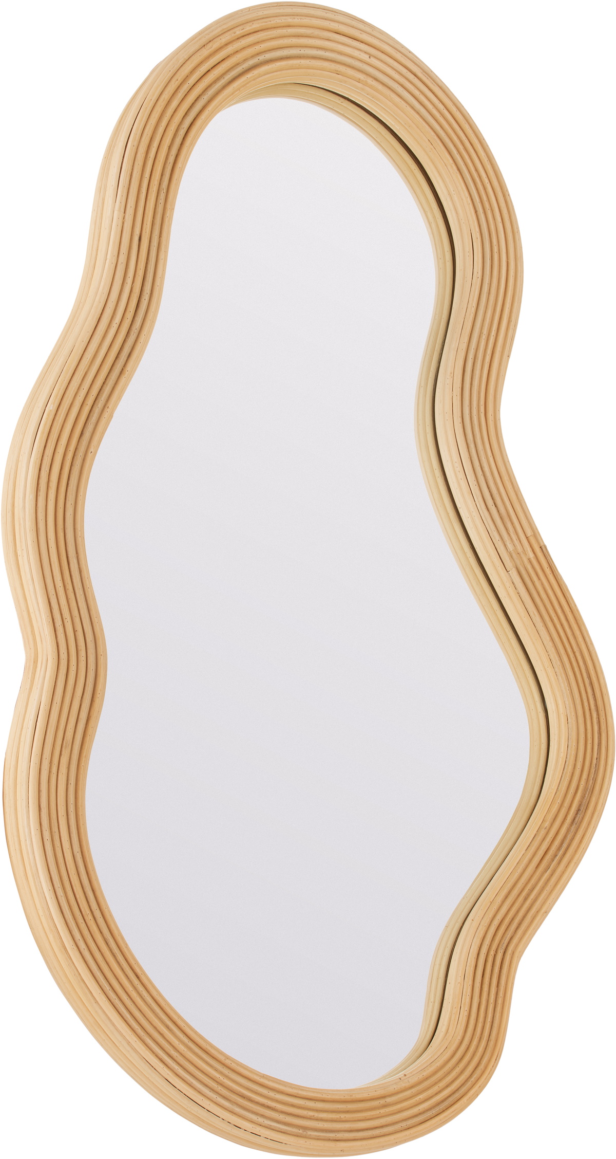 ferm LIVING Beige Pond Rattan Medium Mirror