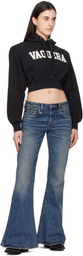 VAQUERA Black Shoulder Pad Hoodie