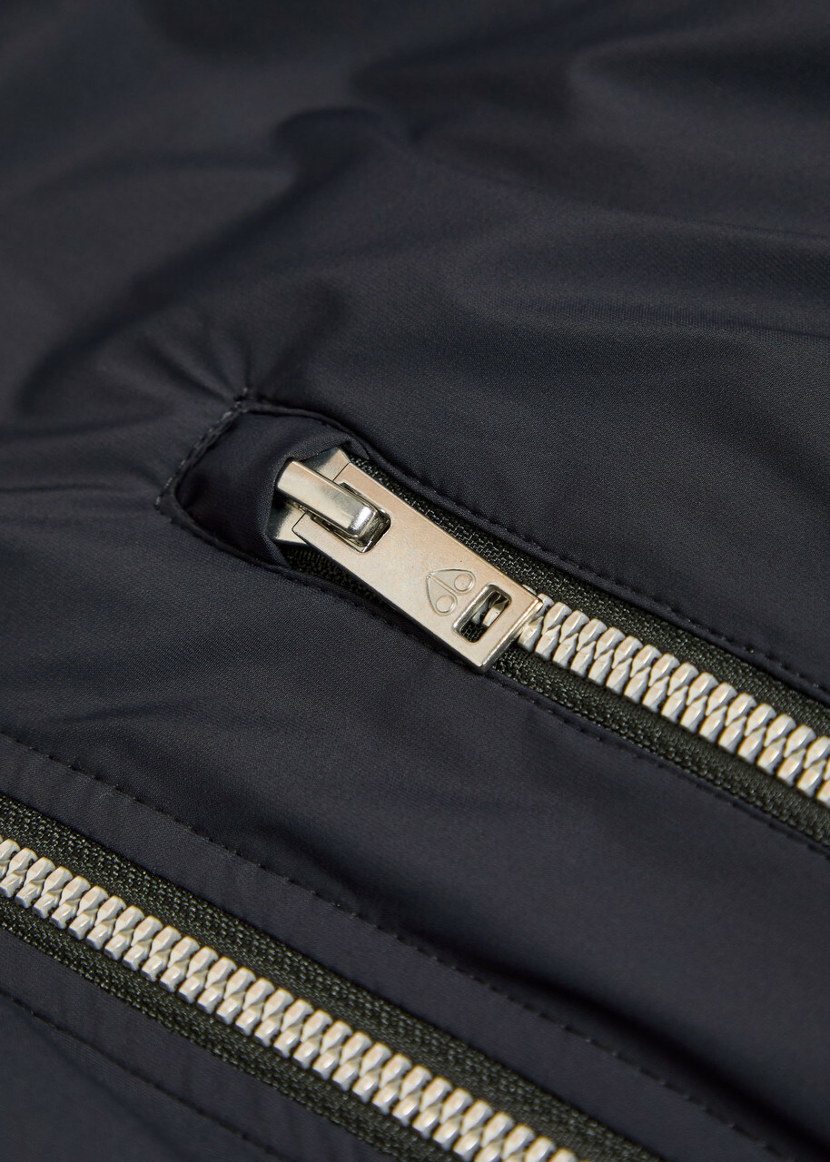 Moose Knuckles Northdale Hooded Shell Jacket Navy