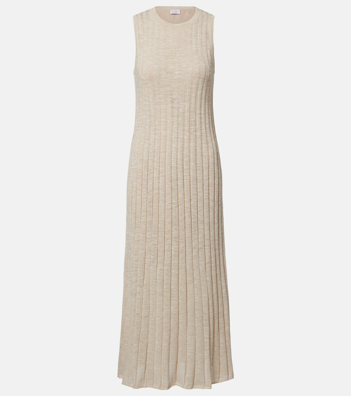 Brunello Cucinelli Ribbed-knit maxi dress