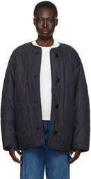 Isabel Marant Etoile Black Nesmae Reversible Coat