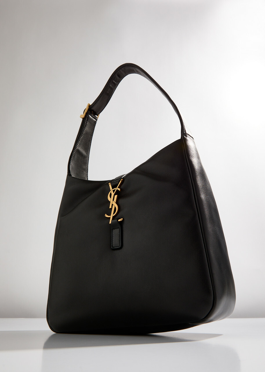 Saint Laurent Le 5 à 7 Padded Leather Hobo bag - Black - One Size