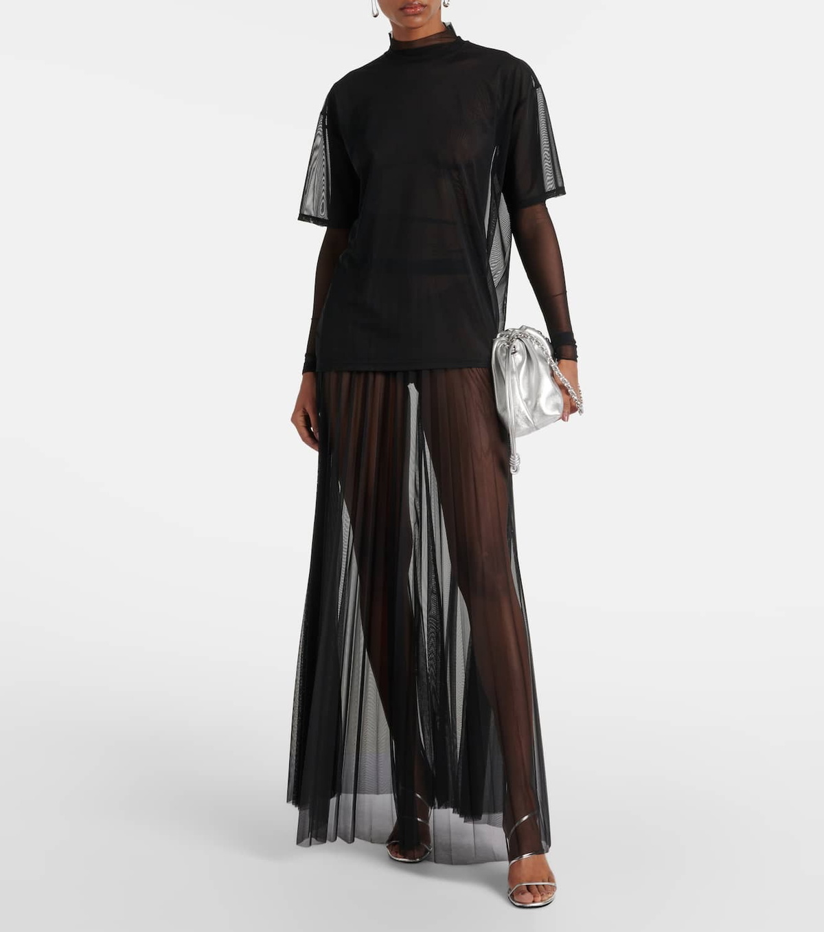 The Frankie Shop Zolli sheer mesh T-shirt